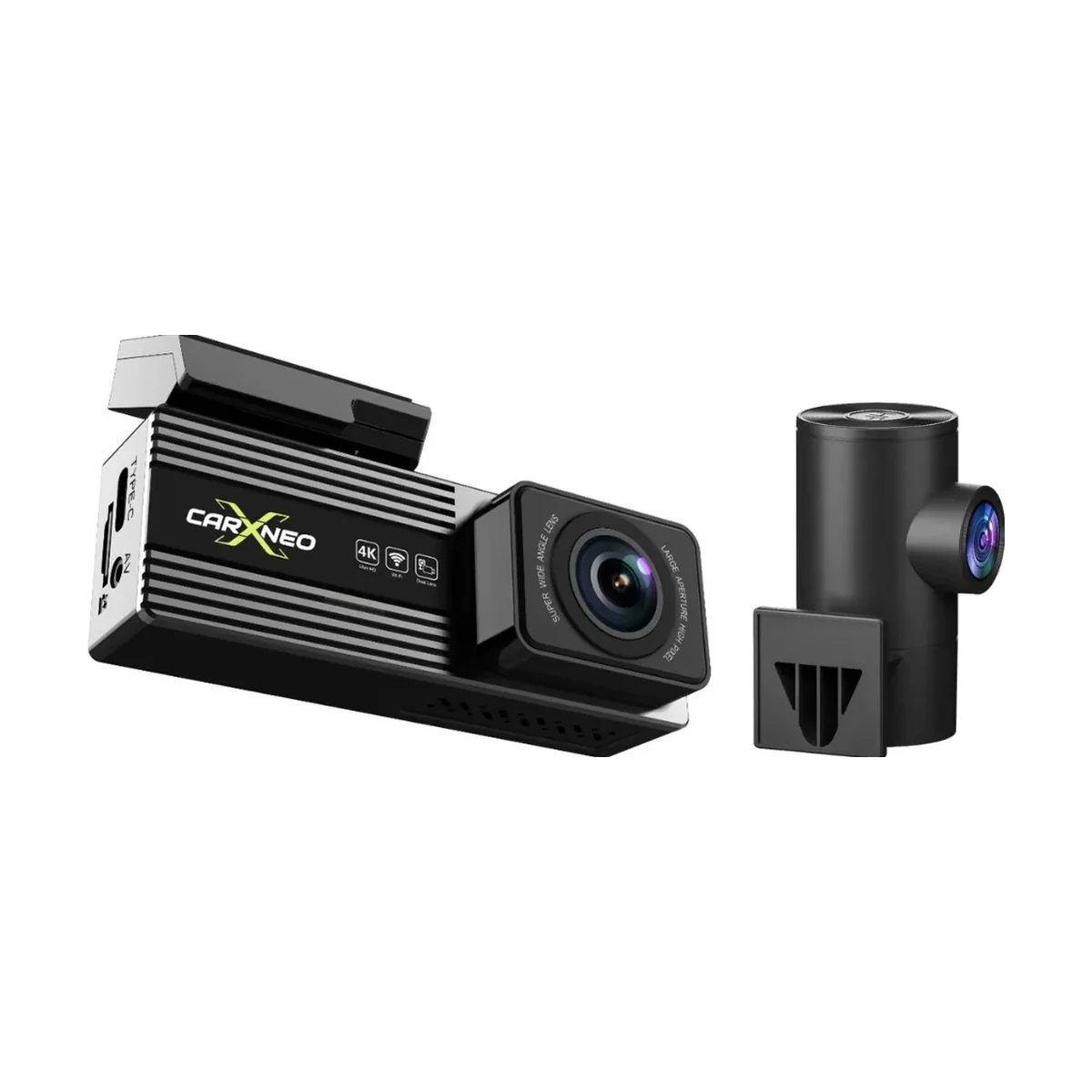 CarXNeo VisionX 4K front and rear dashcam kit