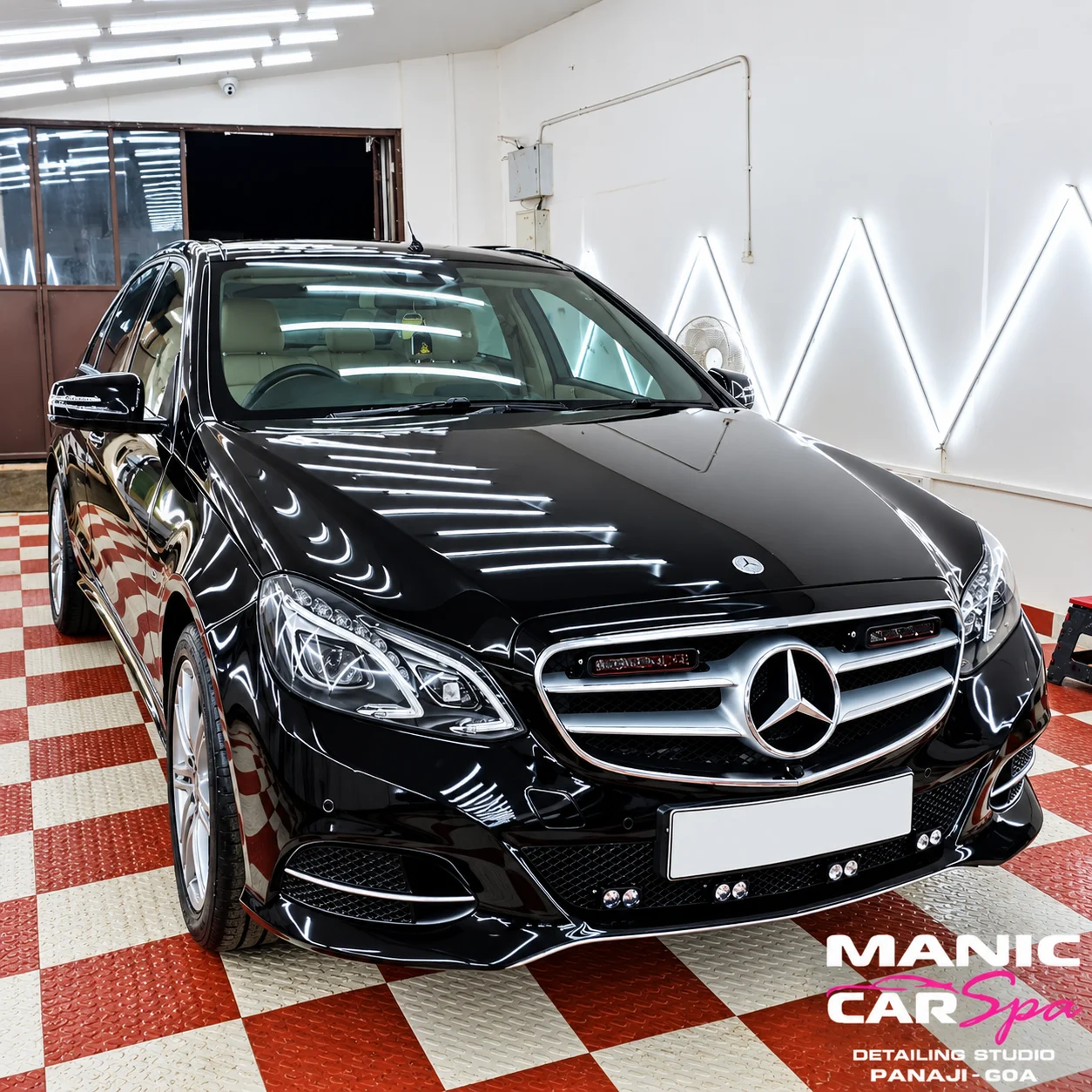 Detailed Mercedes-Benz at Manic CarSpa in Panaji