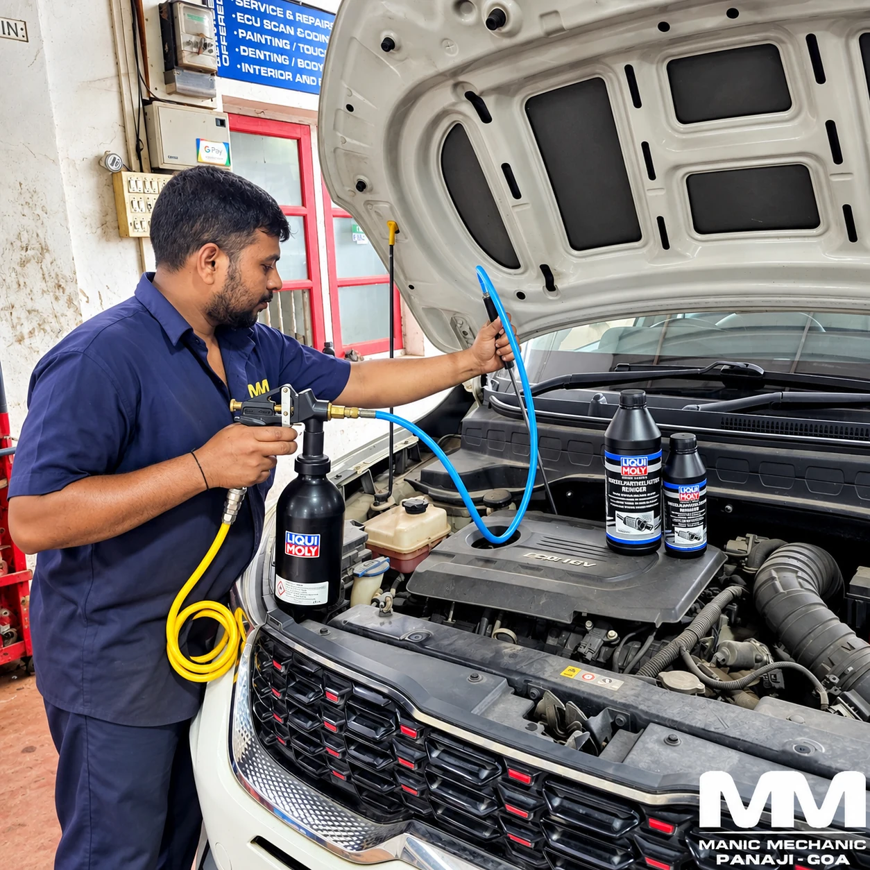 DPF cleaning work at Manic Mechanic Goa, photo 2