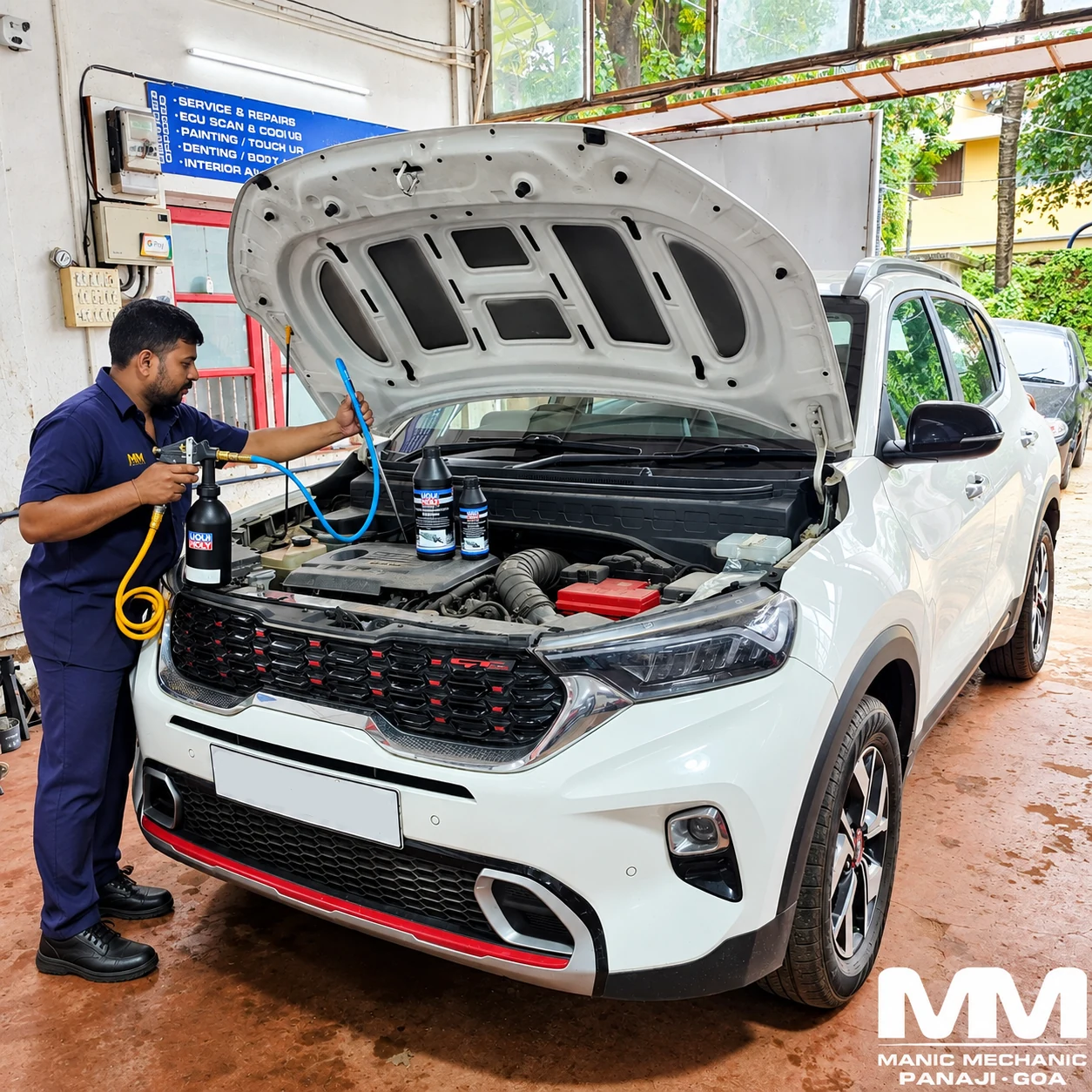 DPF cleaning work at Manic Mechanic Goa, photo 4