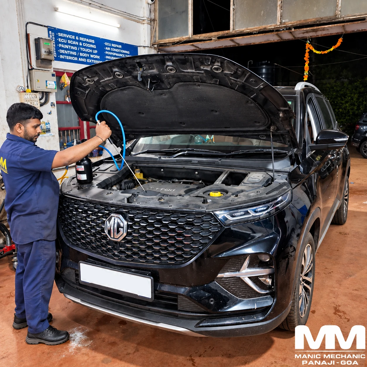 DPF cleaning work at Manic Mechanic Goa, photo 7