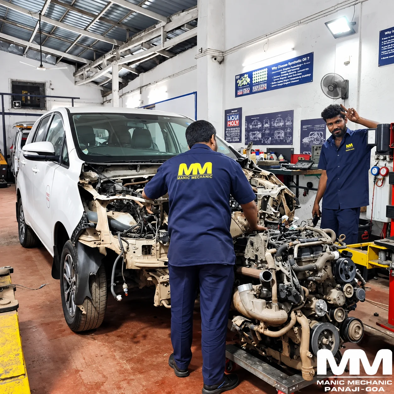 Engine rebuild work at Manic Mechanic Goa, photo 2