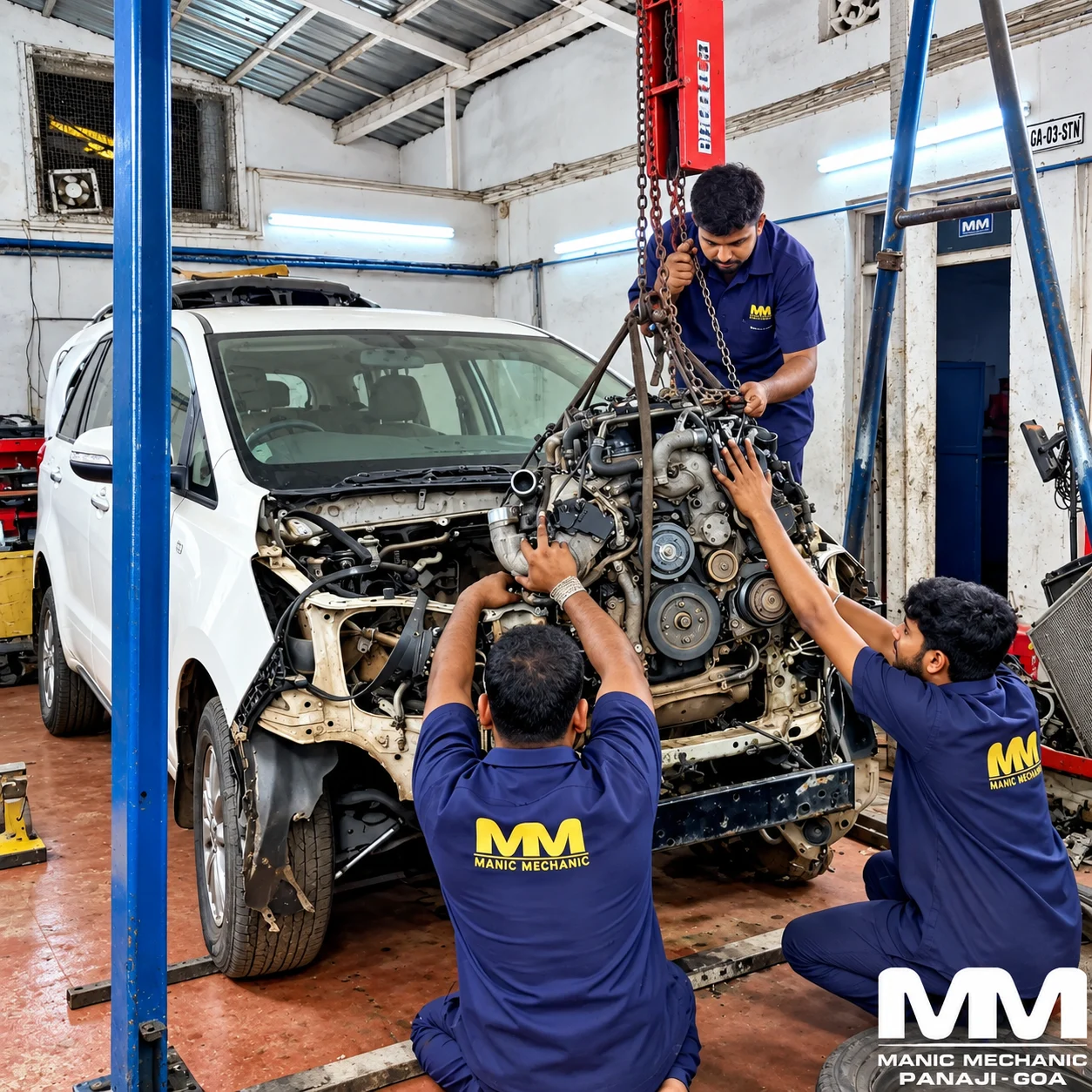 Engine rebuild work at Manic Mechanic Goa, photo 3