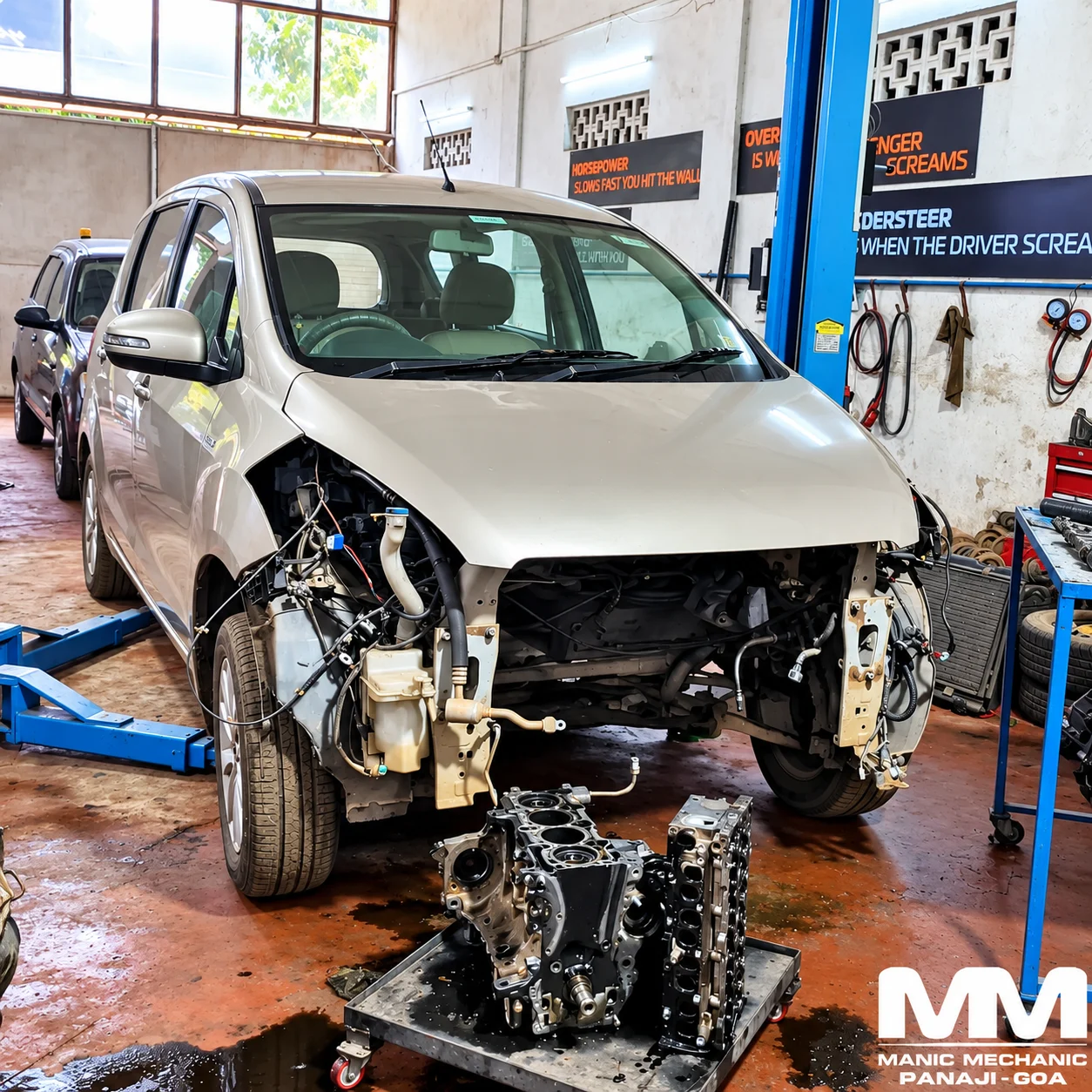 Engine rebuild work at Manic Mechanic Goa, photo 4